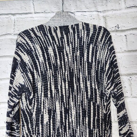 Nic+Zoe Blue Gray Open Front Knit Cardigan Sweater Women PP Size 2P Cotton Rayon - Picture 8 of 12